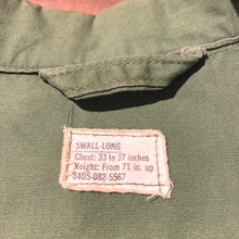 画像をギャラリービューアに読み込む, 60s U.S.ARMY/3rd Jungle Fatigue Jacket/DSA100-67-C-1901/size SMALL-LONG
