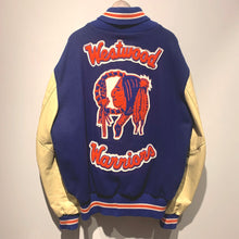 画像をギャラリービューアに読み込む, 90s DeLONG/Westwood Warriors Varsity Jacket/MADE IN USA/ size 52L
