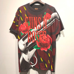 1993 Guns N Roses/"BROCKUM All Over Print T-Shirt"/ size L