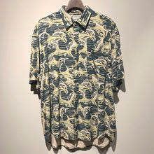 画像をギャラリービューアに読み込む, 90s Columbia/Marlin pattern RAYON Shirt/ size M
