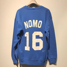 画像をギャラリービューアに読み込む, 90s NUTMEG/Los Angeles Dodgers #16 &quot;NOMO&quot; Sweat Shirt/MADE IN USA/ size L
