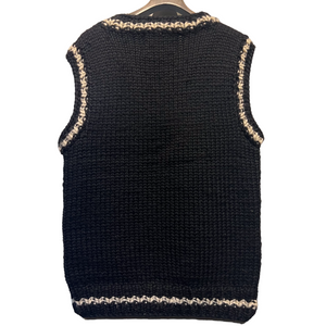 Kanata/"Skull Cowichan Knit Vest"/MADE IN CANADA