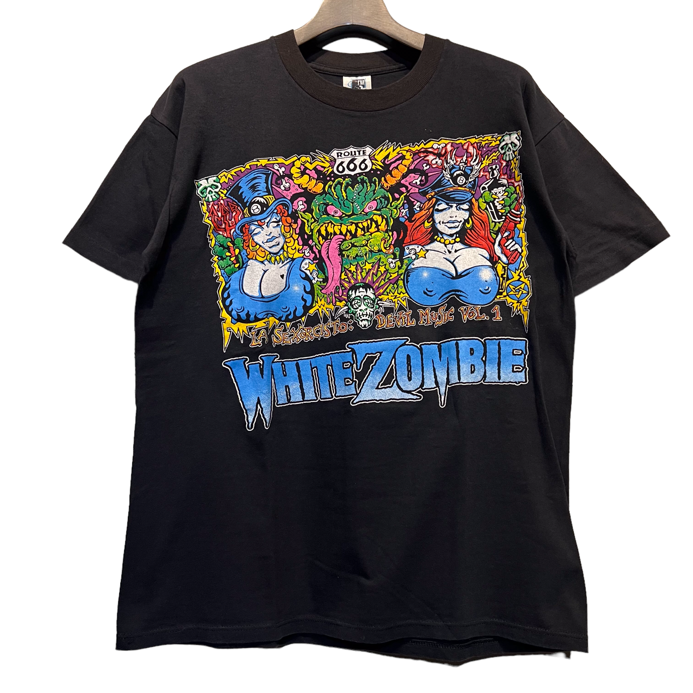 WHITE ZOMBIE 1993年ツアー ヴィンテージTシャツ L WHITE ZOMBIE 1993 WHITE ZOMBIE 1993年ツアー ヴィンテージTシャツ L WHITE ZOMBIE 1993