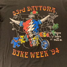 画像をギャラリービューアに読み込む, FRUIT OF THE LOOM/GRATEFUL DEAD/53rd daytona Bike Week &#39;94/Band T-shirt/size M
