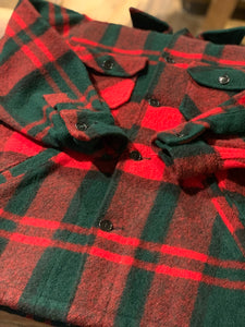 L.L.Bean/60s/check wool jacket/size S
