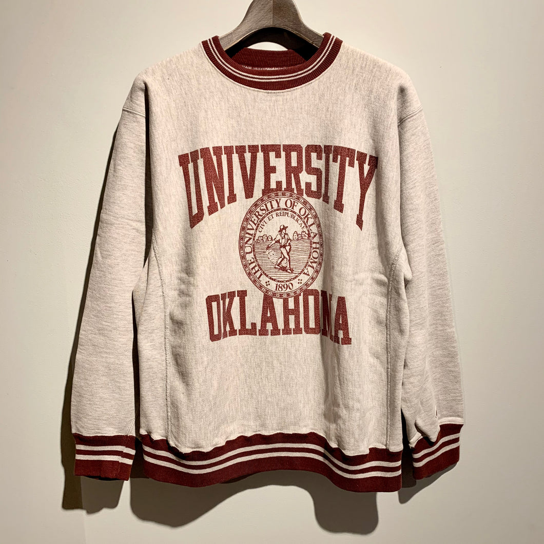 Champion/80s/Reverse Weave/university Oklahoma/ size L